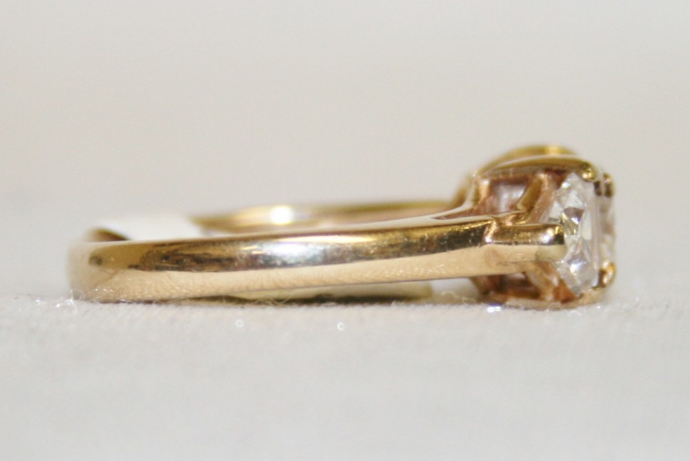 Yellow Gold Three Stone Diamond Ring – 1.50ct TW