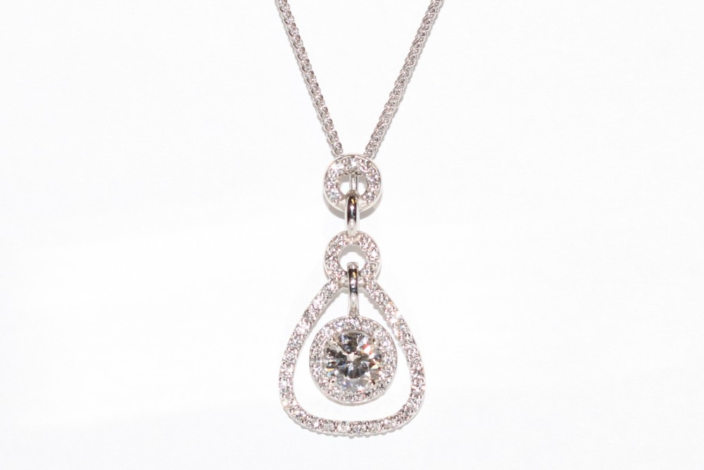 Diamond Dangle Pendant – 0.50ct. Center