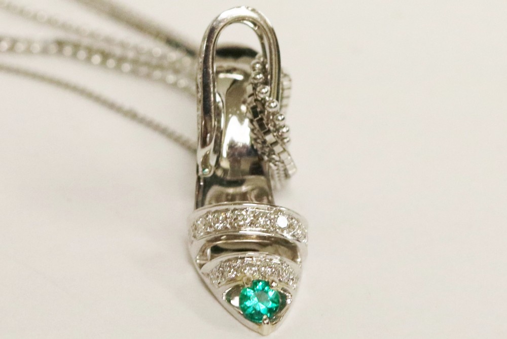 Alfieri & St. John Diamond Shoe Pendant