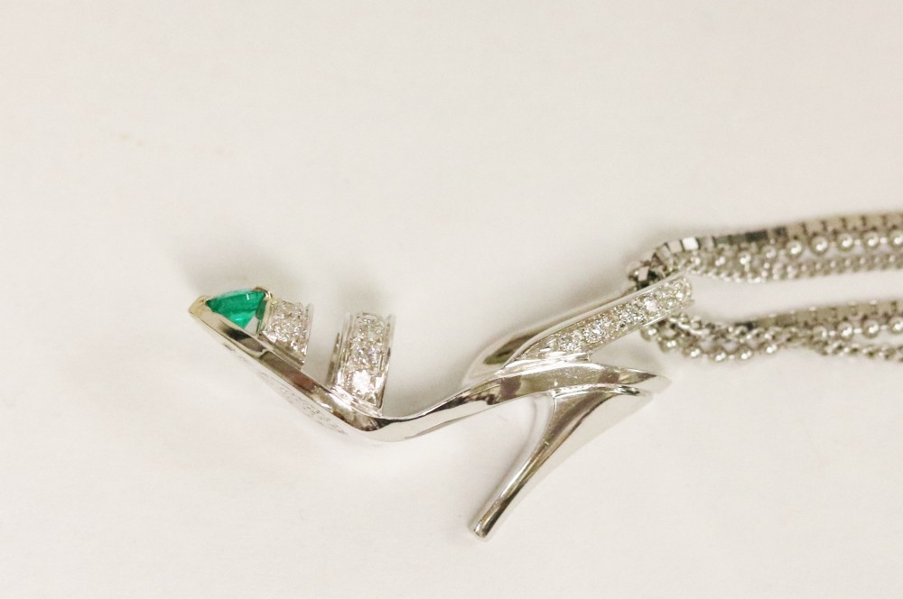 Alfieri & St. John Diamond Shoe Pendant