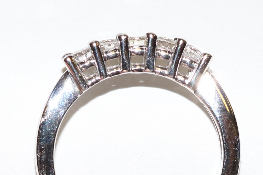 White Gold Diamond Wedding Anniversary Band – 0.57ct TW