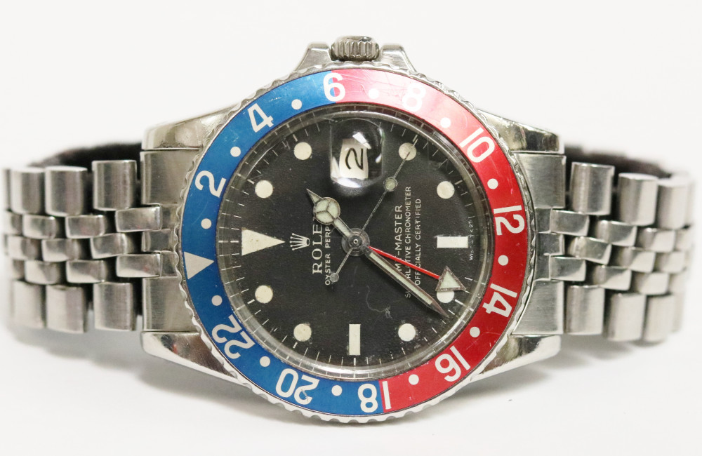 Rolex GMT Master Pepsi Bezel Black Dial 40mm Circa 1969