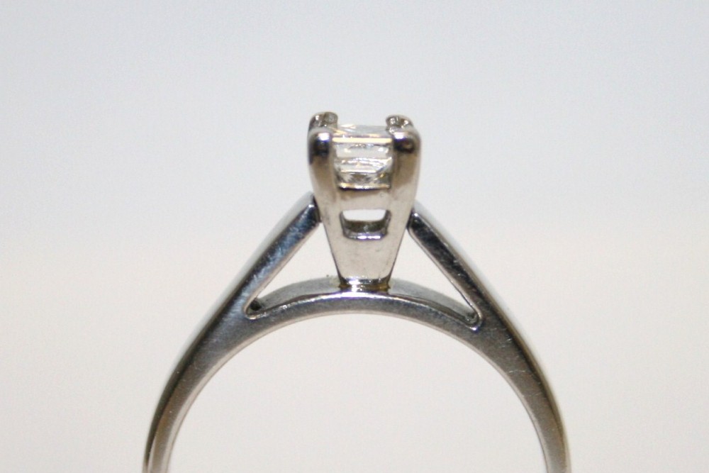 Princess Cut Diamond Engagement Ring – 0.46ct.