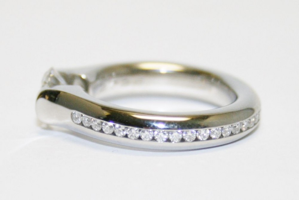 Steven Kretchmer Tension Setting with Channel Set Diamond Shank