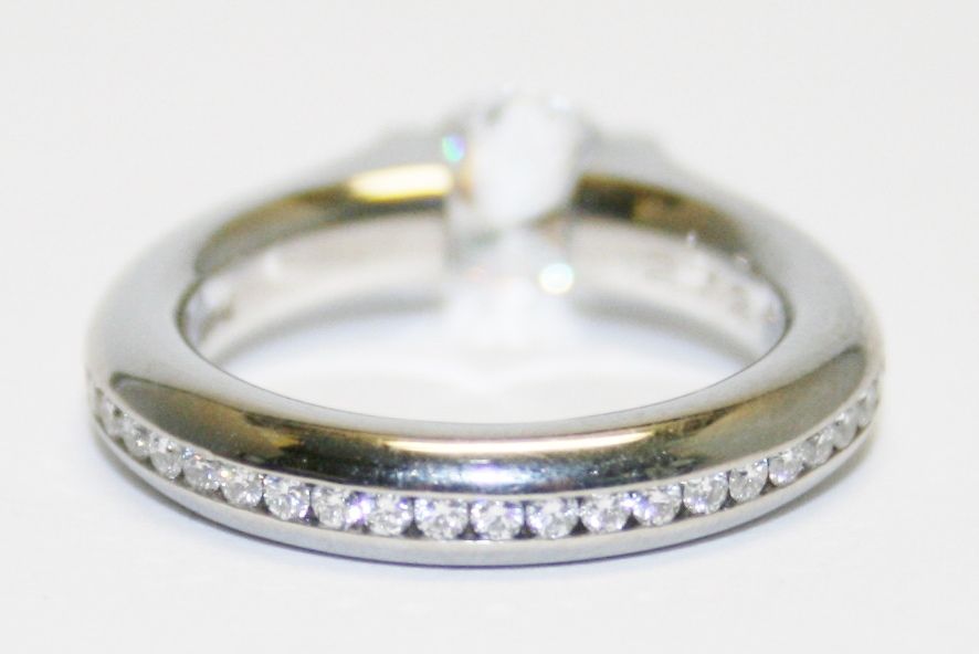 Steven Kretchmer Tension Setting with Channel Set Diamond Shank