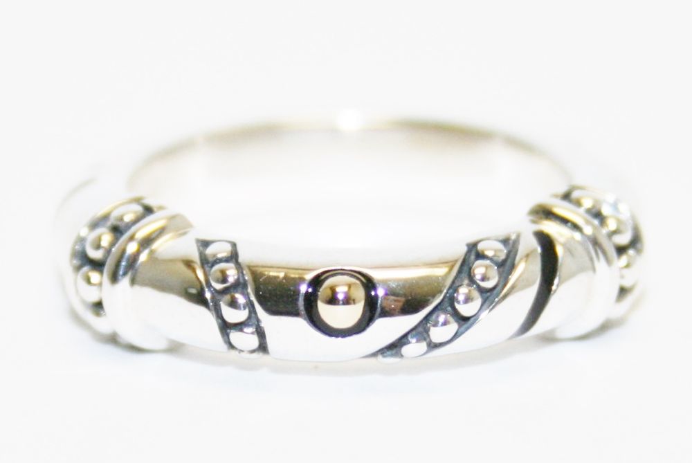 John Atencio Argon Ball Stack Ring