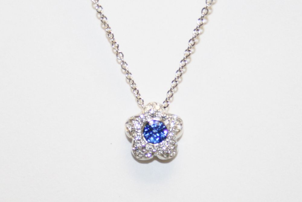 Carelle Sapphire and Diamond Pendant