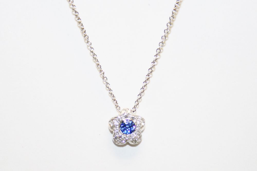 Carelle Sapphire and Diamond Pendant