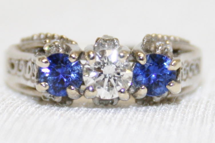 Sapphire and Diamond Ring