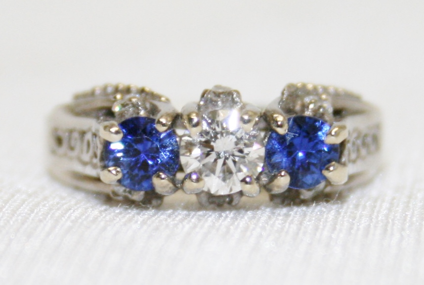 Sapphire and Diamond Ring