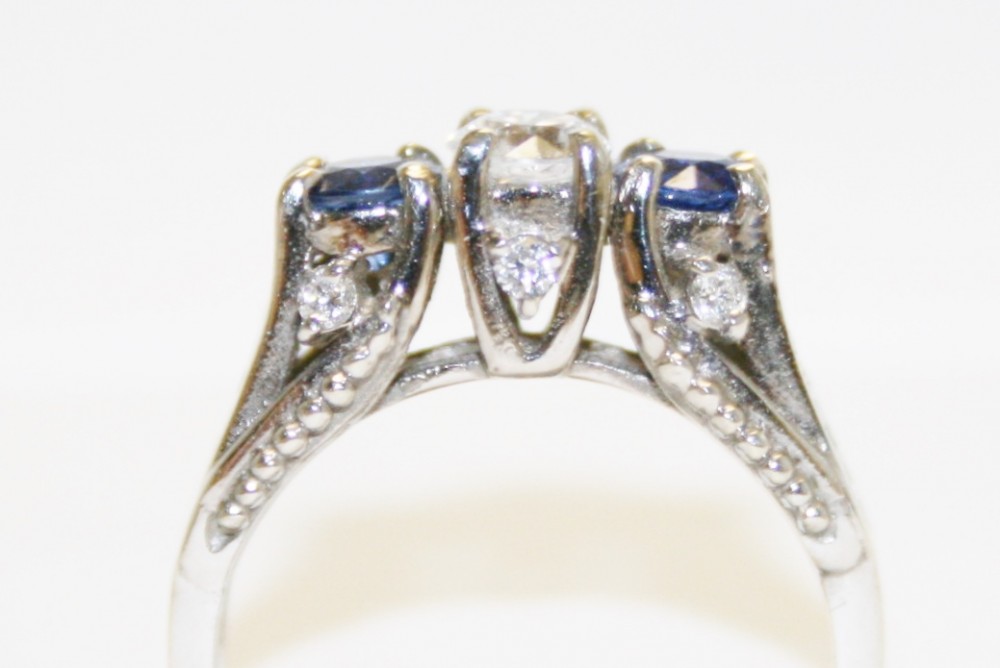 Sapphire and Diamond Ring