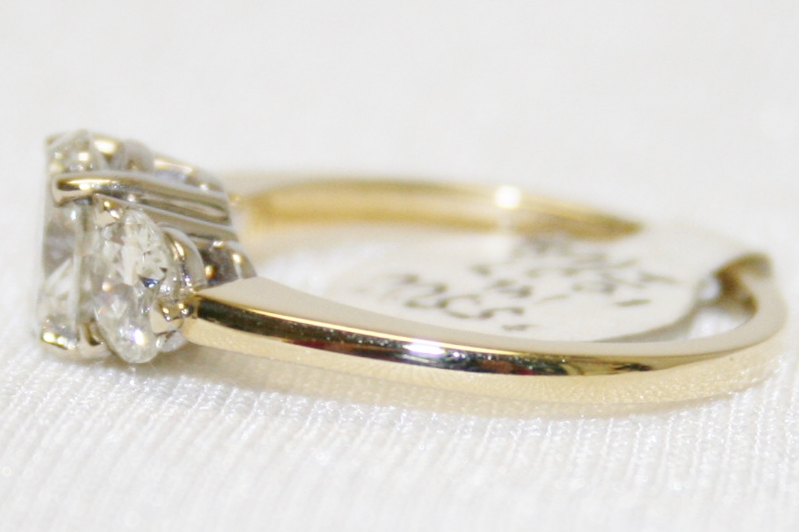 Oval Brilliant Cut Diamond Three Stone Ring – 1.83ct. Total Weight