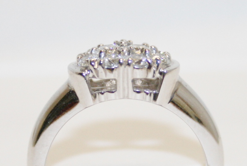 Diamond Cluster Ring – 0.50ct Total Diamond Weight