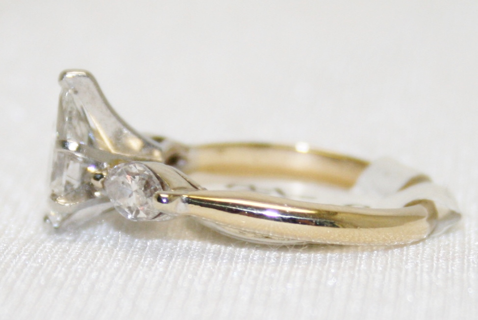 Three Stone Pear Shaped Diamond Ring – 1.81ct. Total Diamond Weight