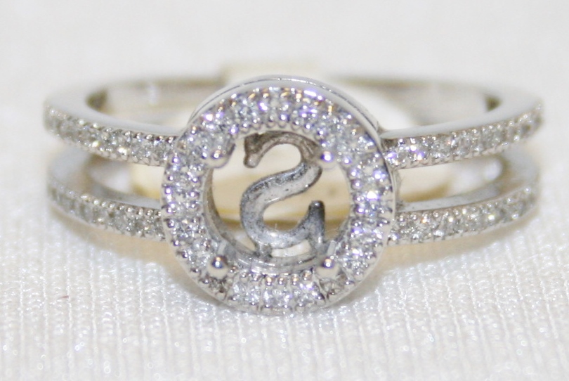 Simon G. Diamond Semi-Mount Ring