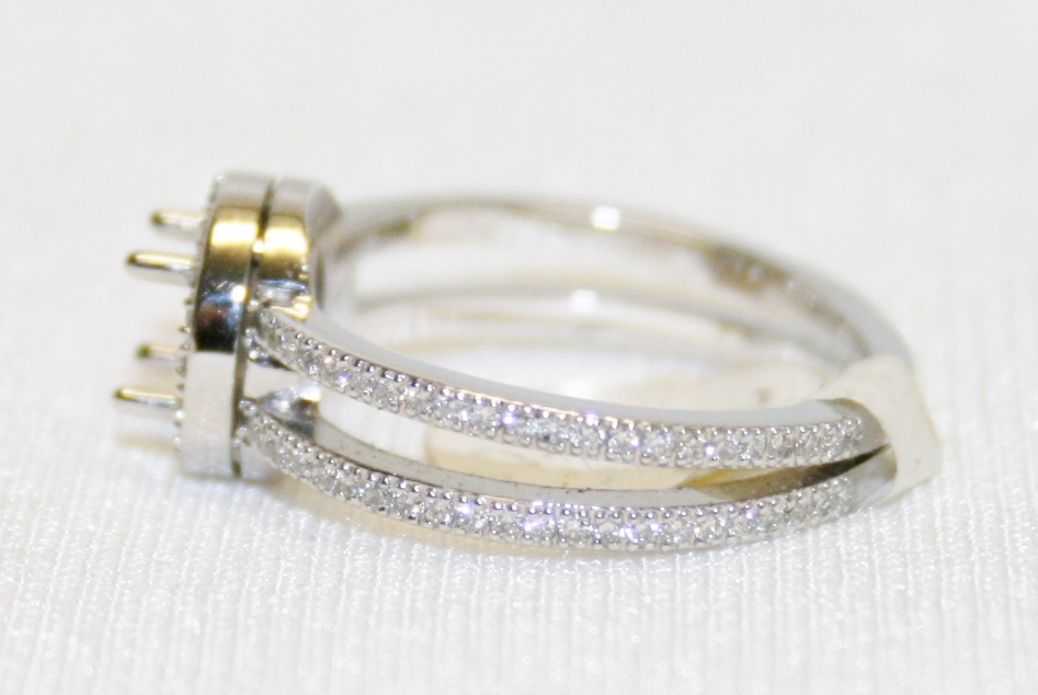 Simon G. Diamond Semi-Mount Ring