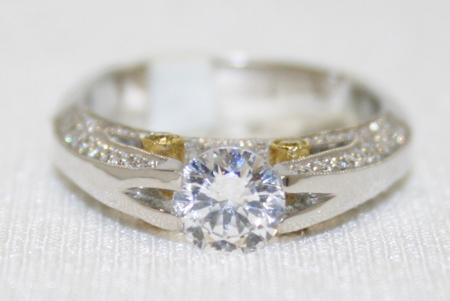 Simon G Diamond Semi-Mount Ring