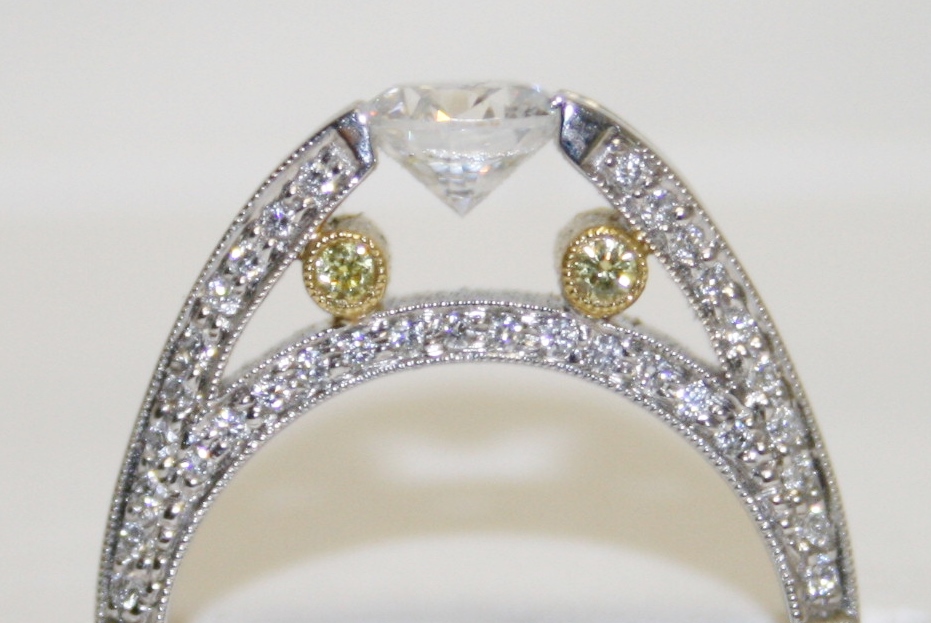 Simon G Diamond Semi-Mount Ring