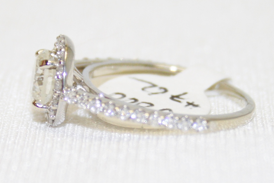 Diamond Halo Ring – 1.01ct. Center Diamond