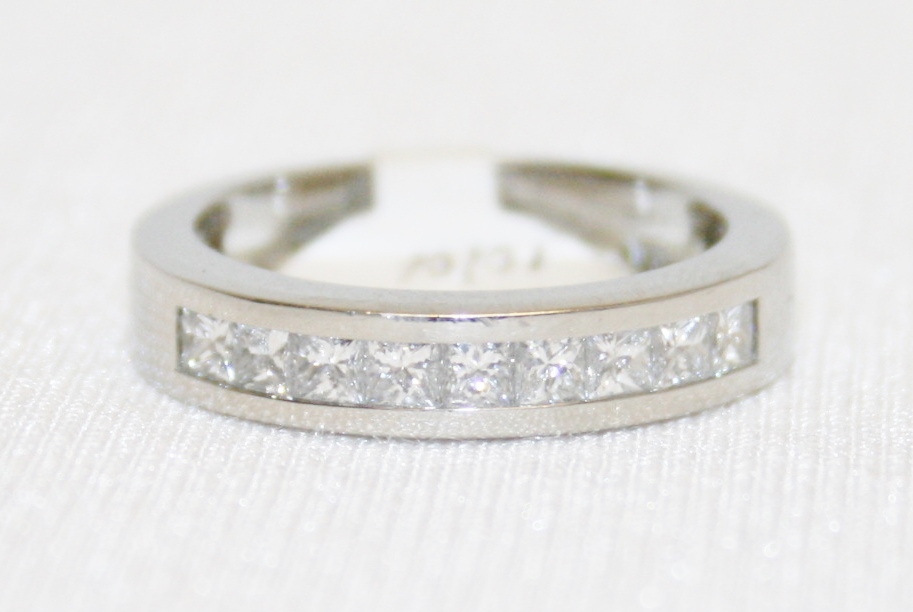 Diamond Platinum Wedding Band