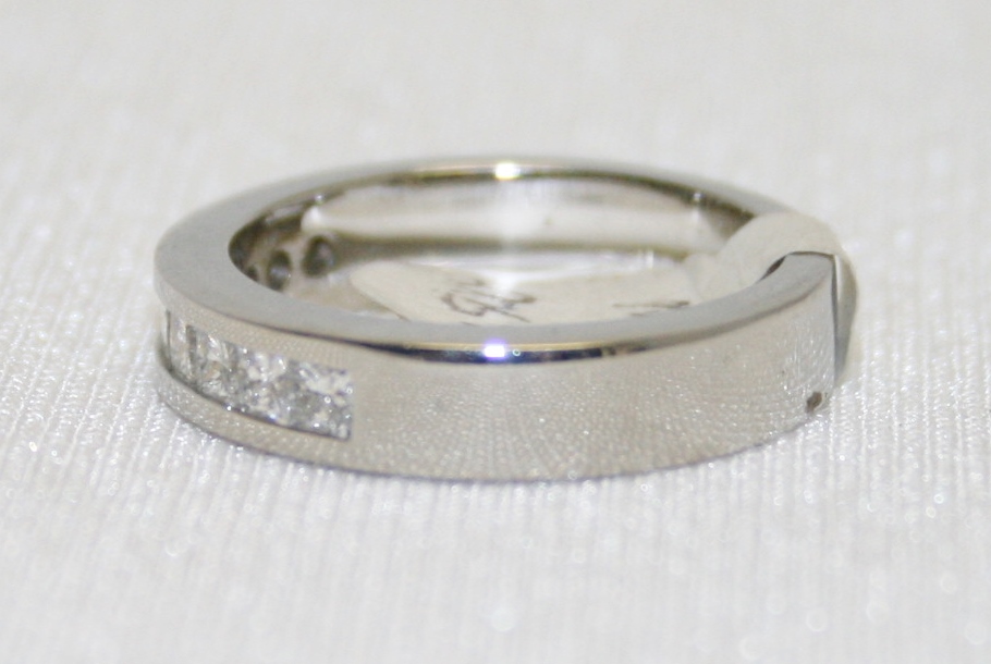 Diamond Platinum Wedding Band
