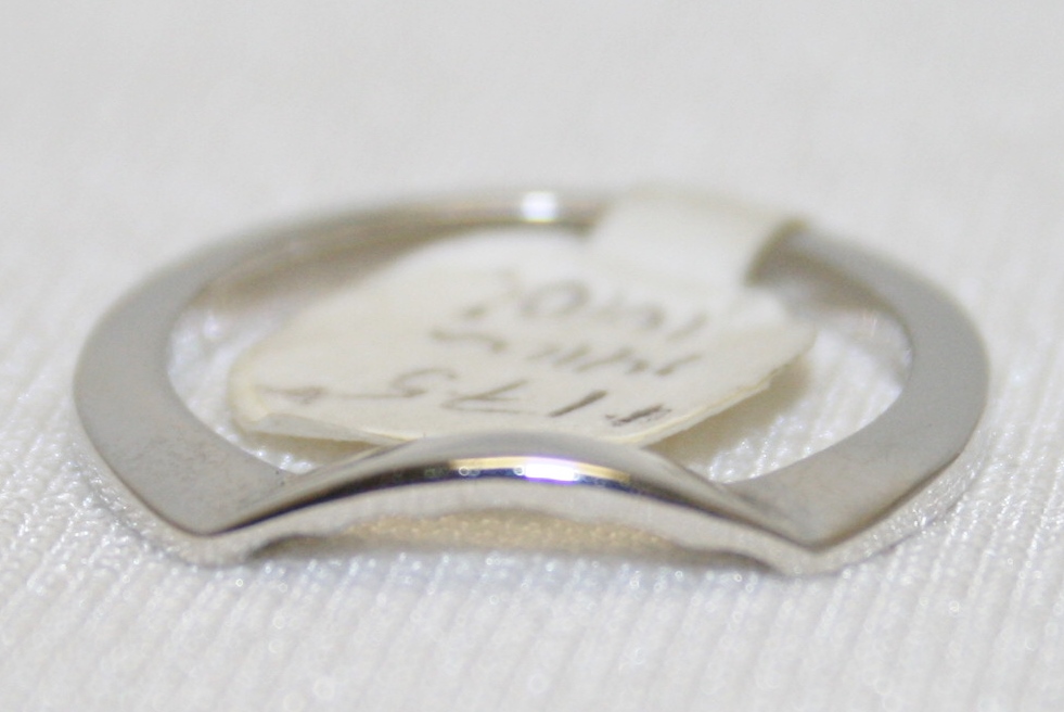 Curved Twist Wedding Band