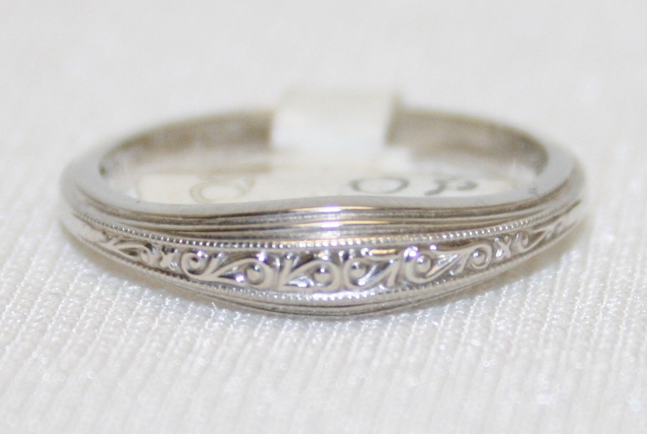 Etched Wedding Ring