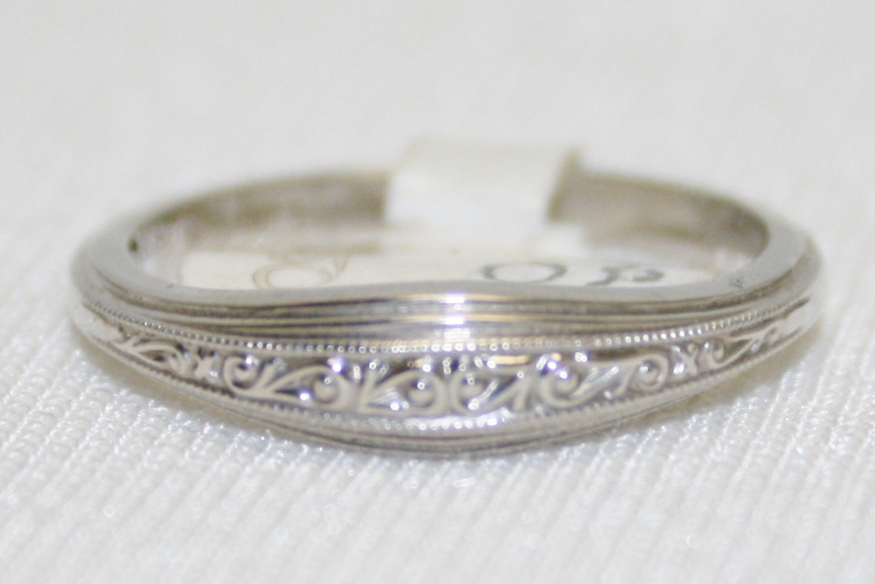 Etched Wedding Ring