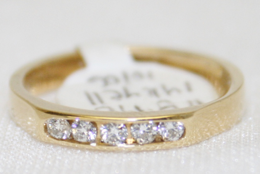 Channel Set Diamond Band – 0.18ct. Total Diamond Weight