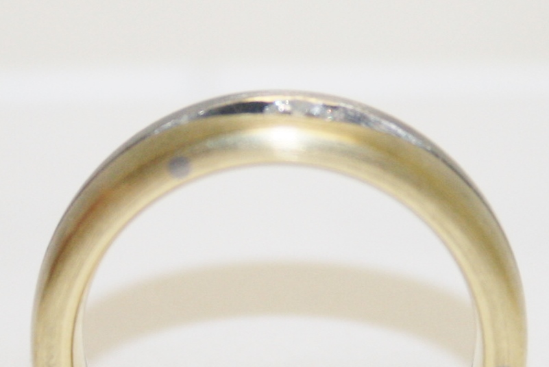 Christian Bauer Two Tone Diamond Wedding Band