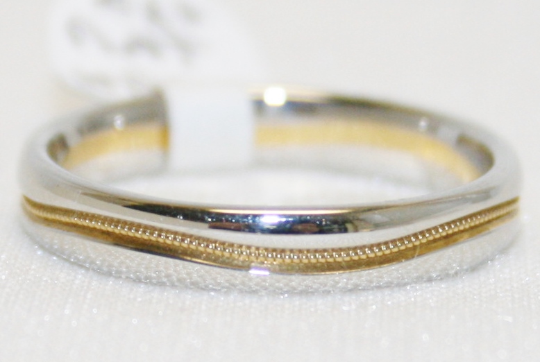 Christian Bauer Two Tone Diamond Wedding Band 4mm