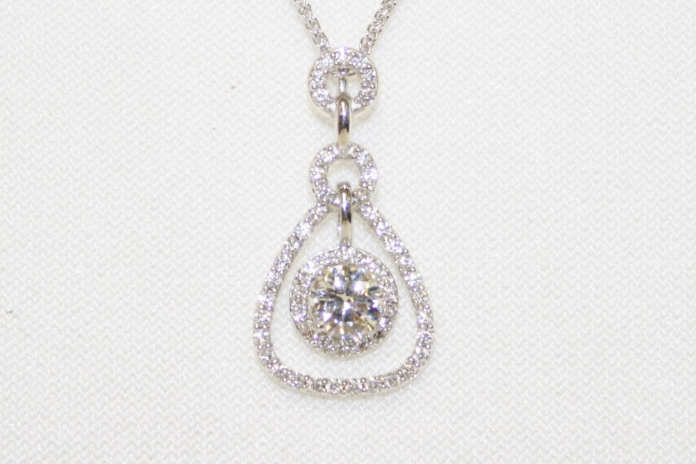 Diamond Dangle Pendant – 0.50ct. Center