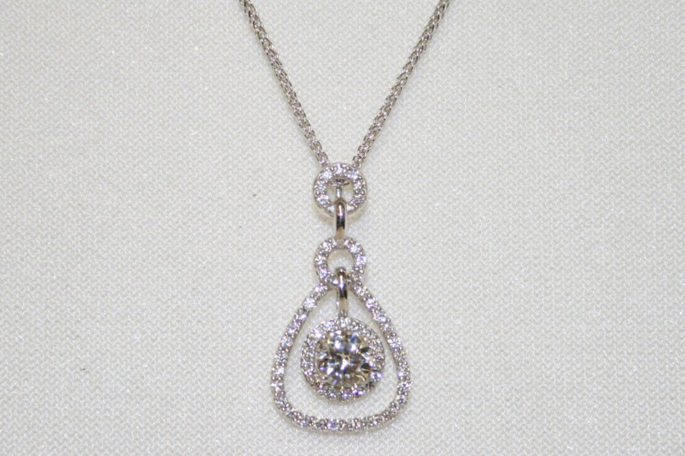 Diamond Dangle Pendant – 0.50ct. Center