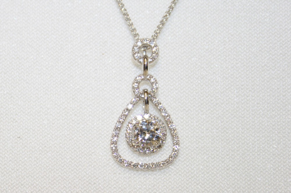 Diamond Dangle Pendant – 0.50ct. Center