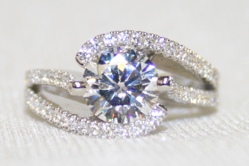 John Atencio Bellissma Pave Semi-Mount Engagement Ring