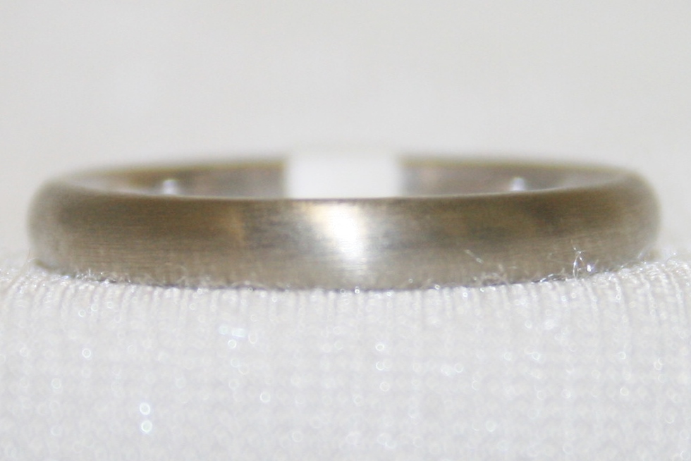 3mm Comfort Fit White Gold Wedding Band