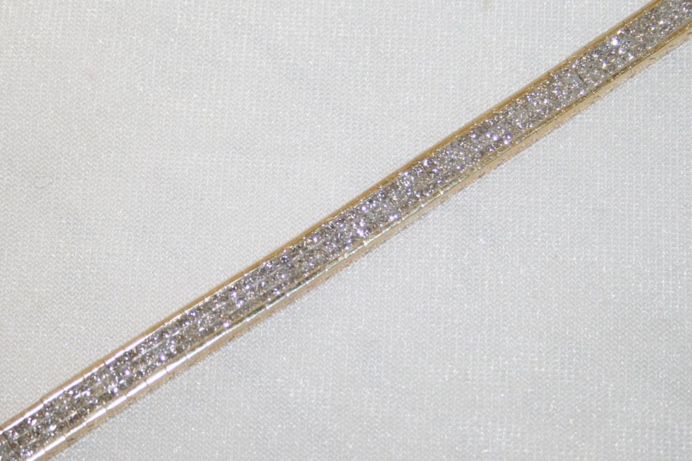 Invisible Set Diamond Tennis Bracelet – 8.50 ct. TW
