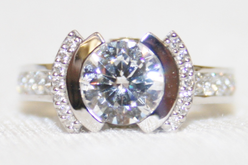 John Atencio Stella Semi-Mount Engagement Ring 1.5ct Center