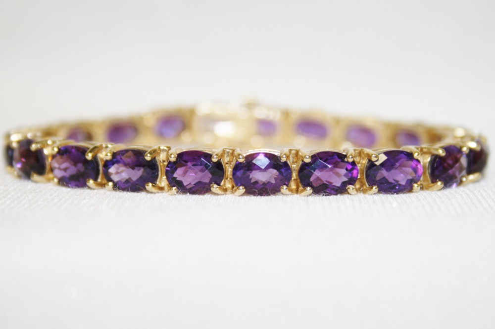 Amethyst Tennis Bracelet – 23.10 ct. TW