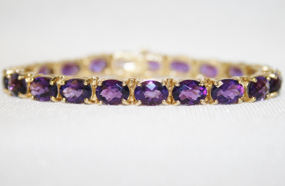 Amethyst Tennis Bracelet – 23.10 ct. TW