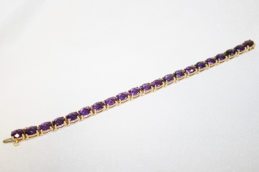Amethyst Tennis Bracelet – 23.10 ct. TW