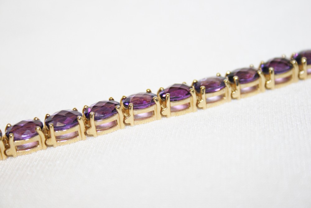 Amethyst Tennis Bracelet – 23.10 ct. TW