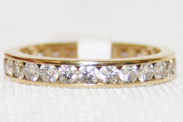 Yellow Gold Diamond Eternity Band – 1.31ct.