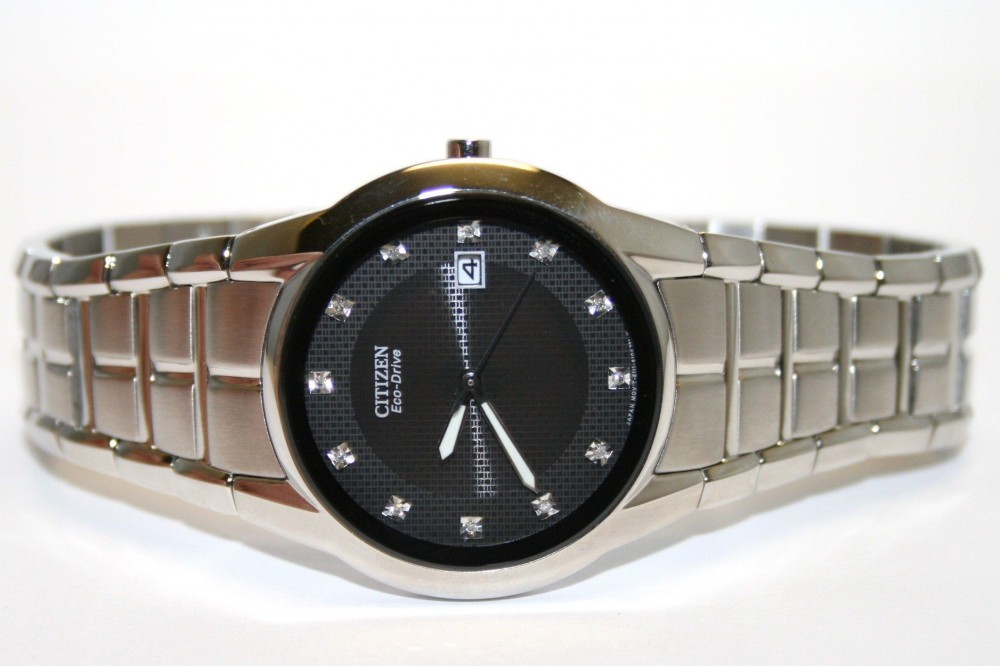 Citizen Eco-Drive Black 12 Diamond Dial
