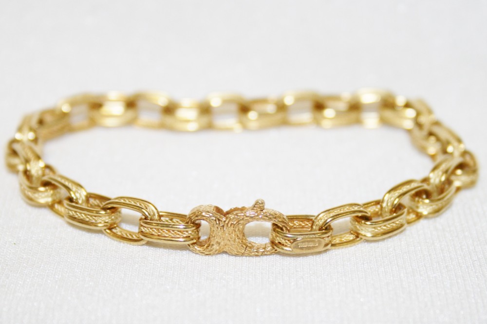 Solid Textured Link Bracelet