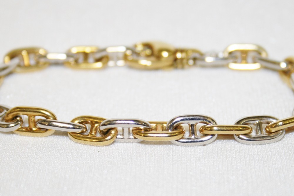 Heavy Marine Link Two Tone Bracelet