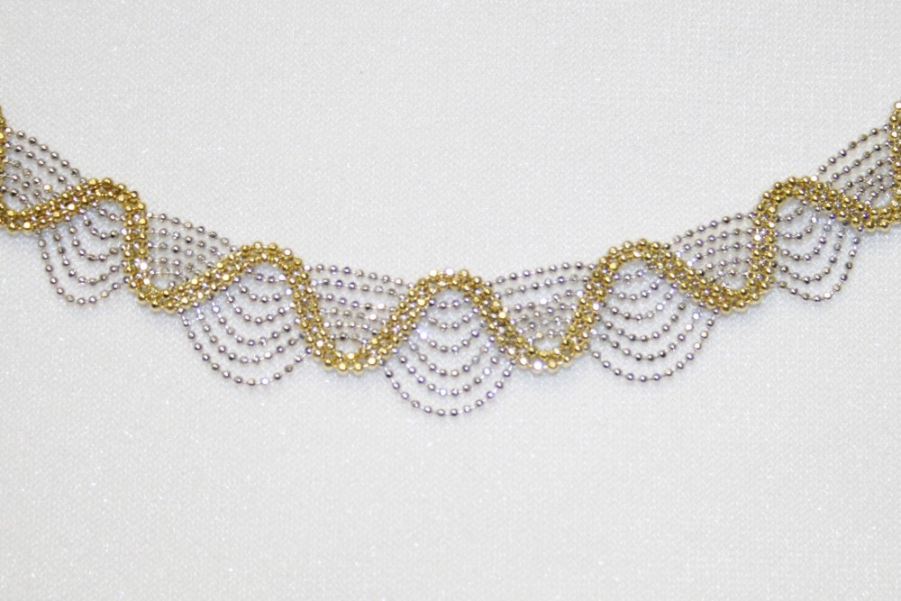 Reversible Two Tone Bib Necklace