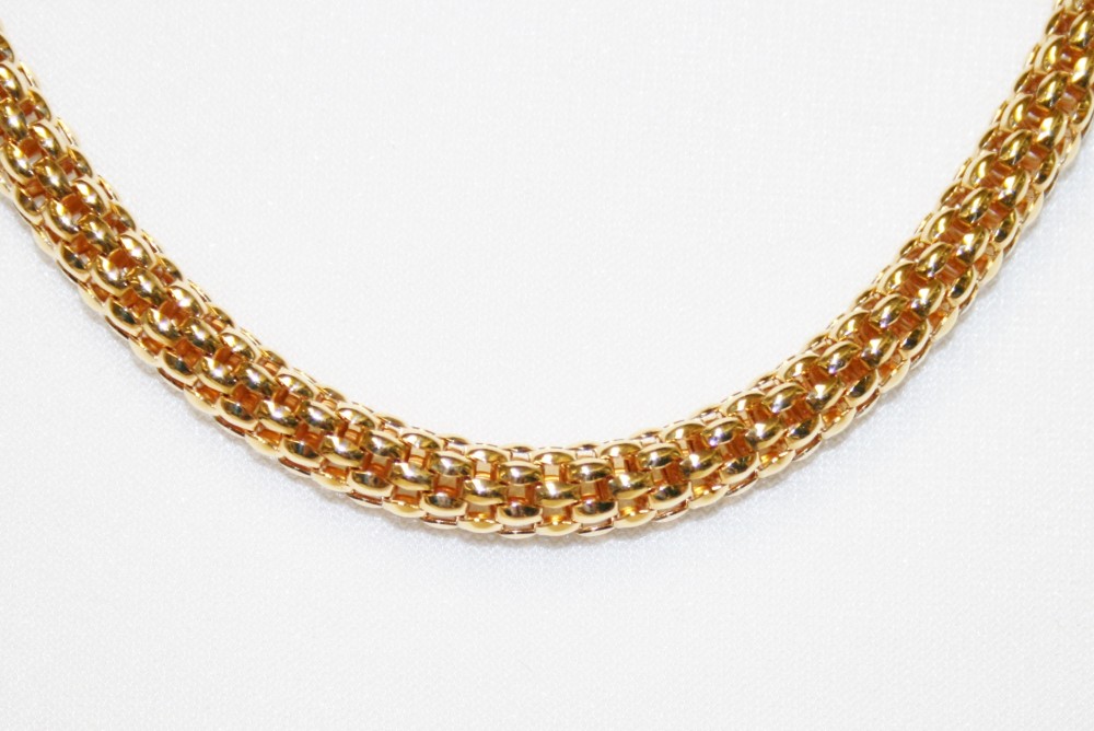 Yellow Gold Birdcage Chain 7mm