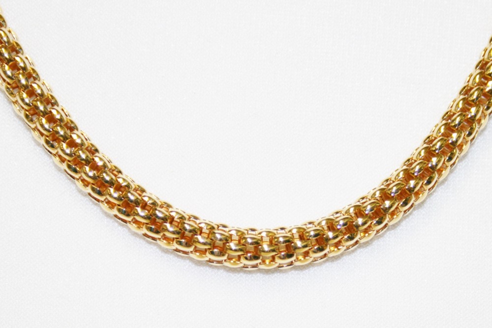 Yellow Gold Birdcage Chain 7mm