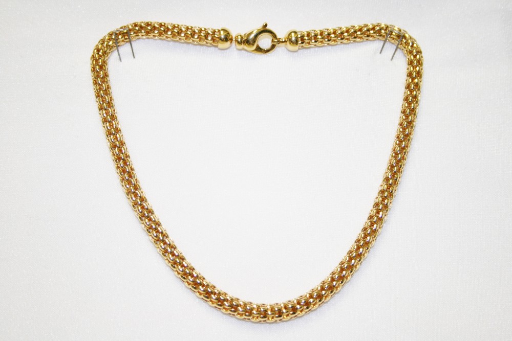 Yellow Gold Birdcage Chain 7mm